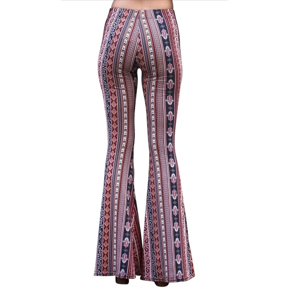 Forbidden Boho Flare Leggings NWT - L - Picture 3 of 5